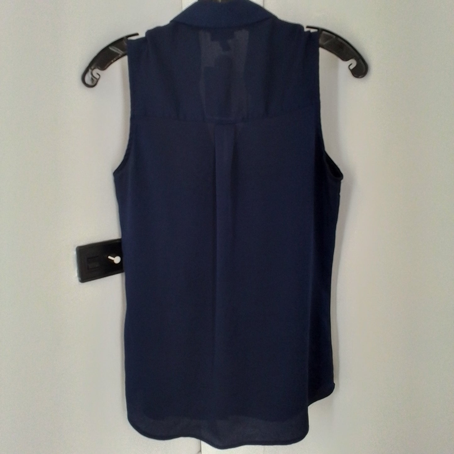 Express, Inc. Women's Blue Cotton Sleeveless Blouse - Size S