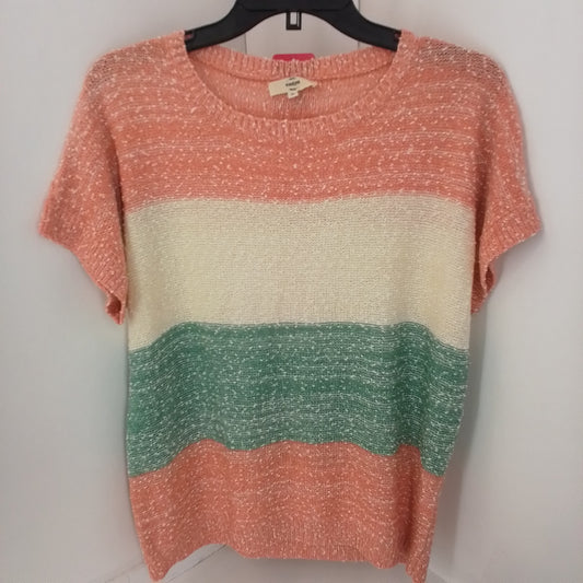 Women's Sweater S - Orange/cream/Green - Polyester/Acrylic