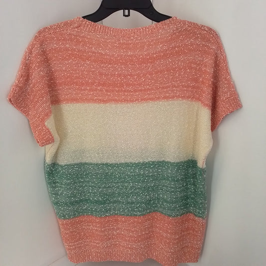 Women's Sweater S - Orange/cream/Green - Polyester/Acrylic