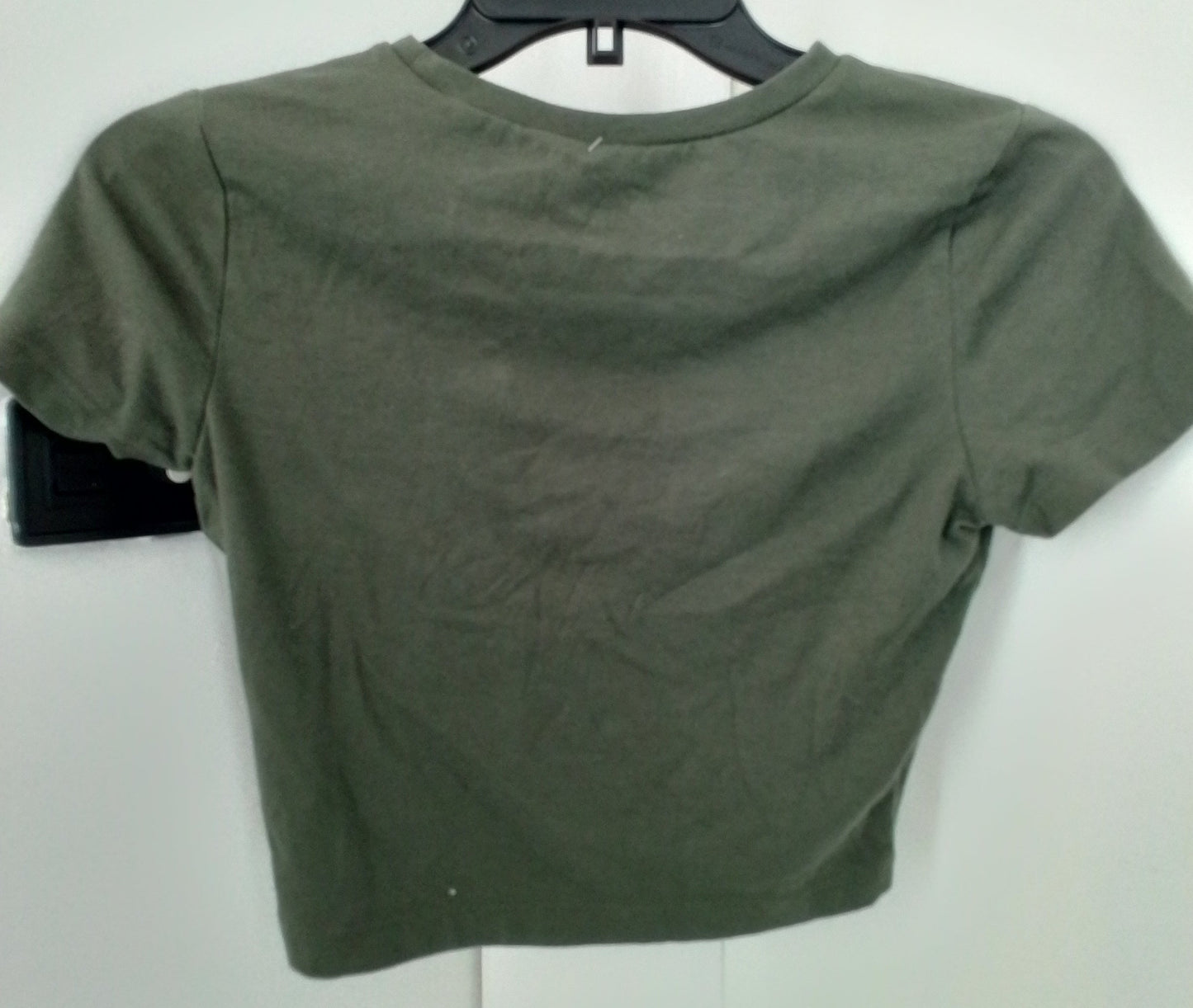 boys Polyester T-Shirt - Size S - Green/Black