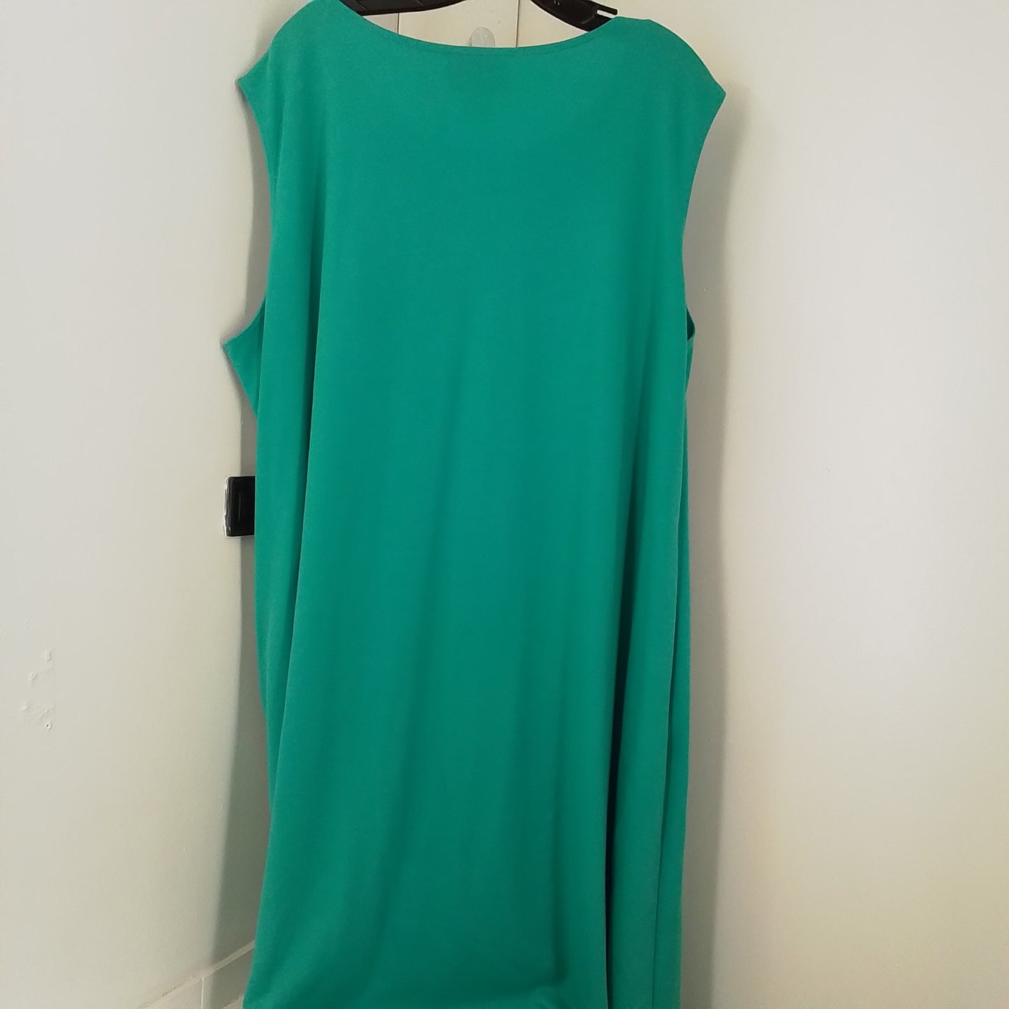 Women's Green Dress, Size 3X, Polyester/Rayon