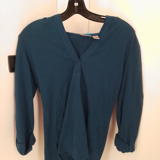 Chico's Women's Blue Cotton Shirt