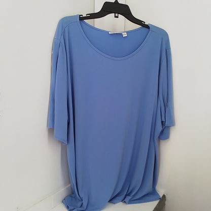 Women's Blue Polyester Blouse - 3X