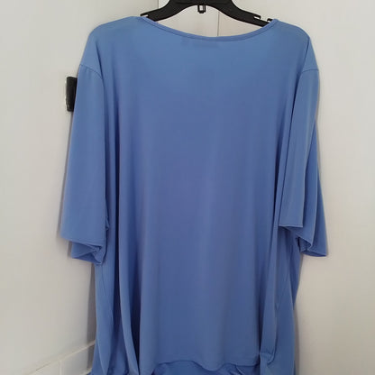 Women's Blue Polyester Blouse - 3X