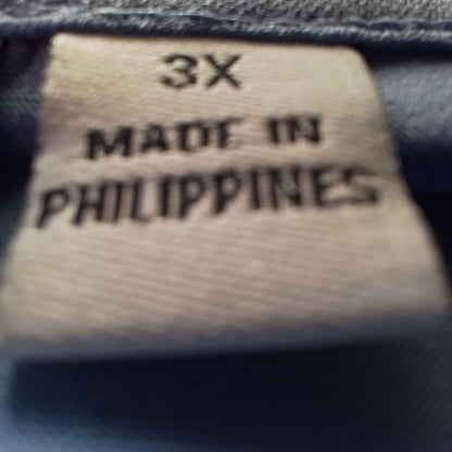 Women's Blue Polyester Blouse - 3X