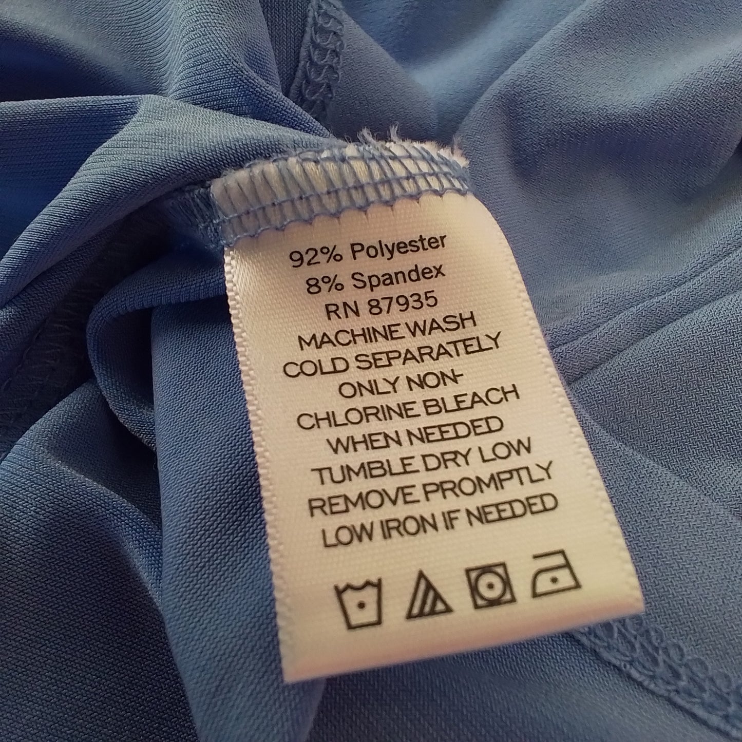 Women's Blue Polyester Blouse - 3X