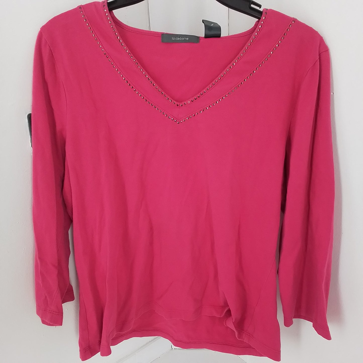 Liz Claiborne Women's Pink Cotton Jersey - Size L