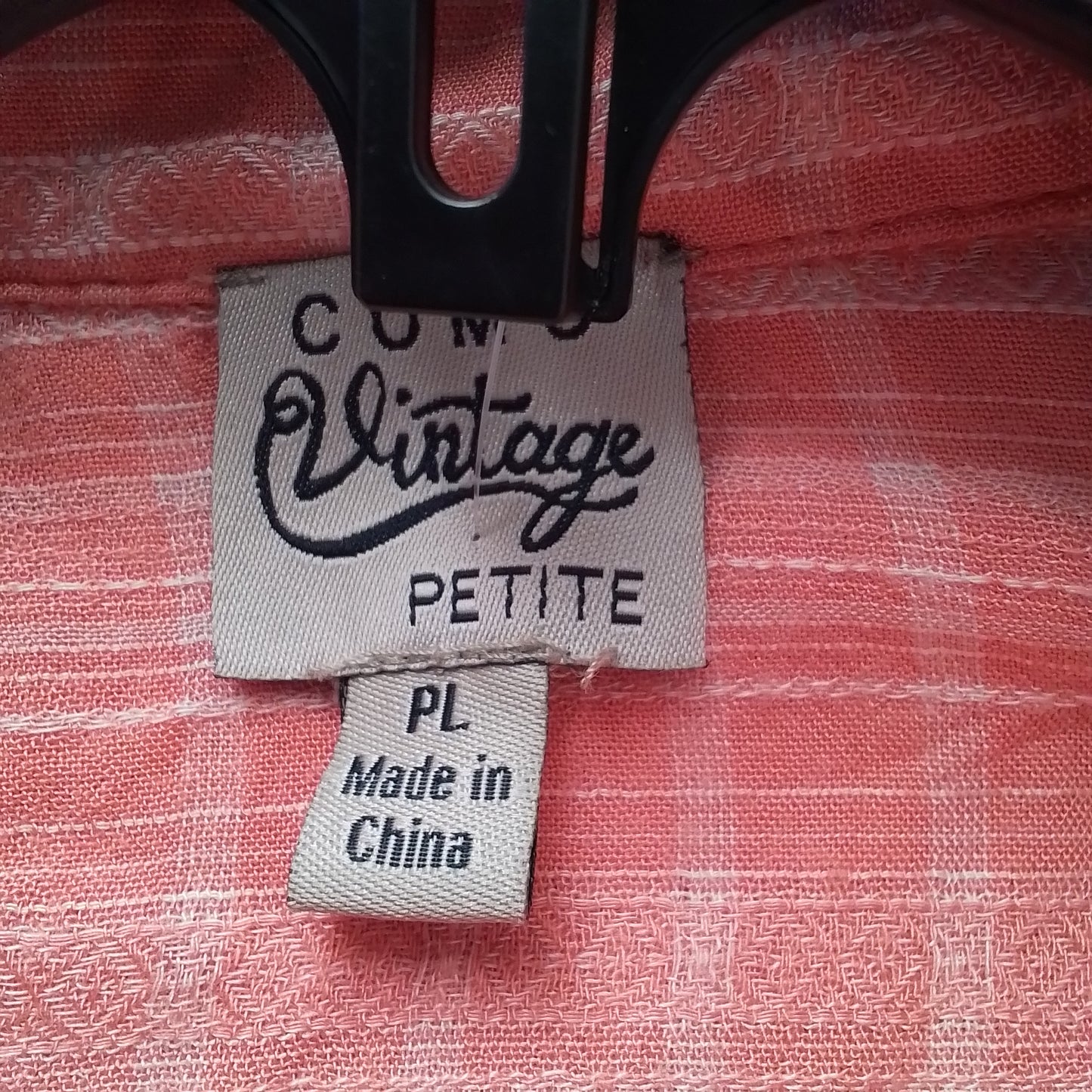 Women's Orange Rayon Blouse - Size L