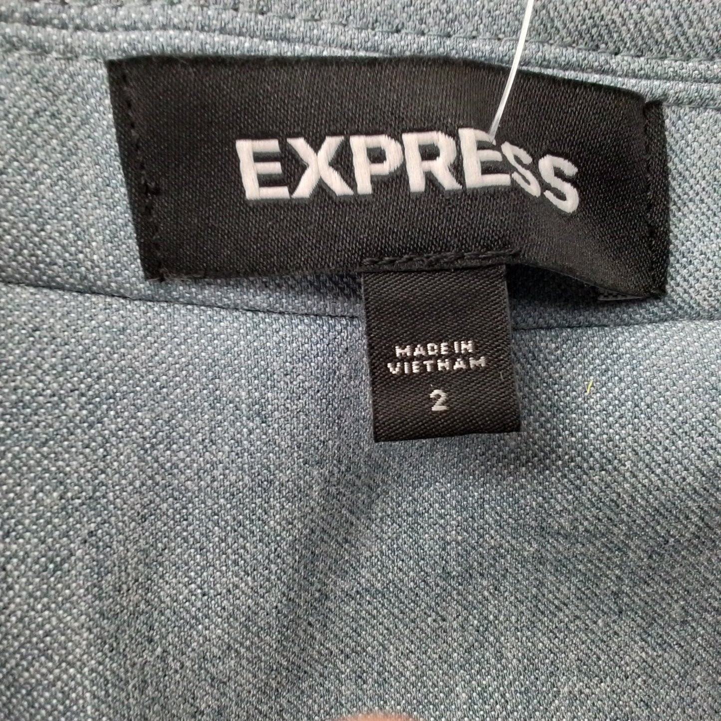 Express, Inc. Womens Grey Cotton Blazer
