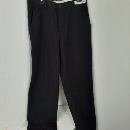Men's Black Pants, Size 34, Polyester/Cotton