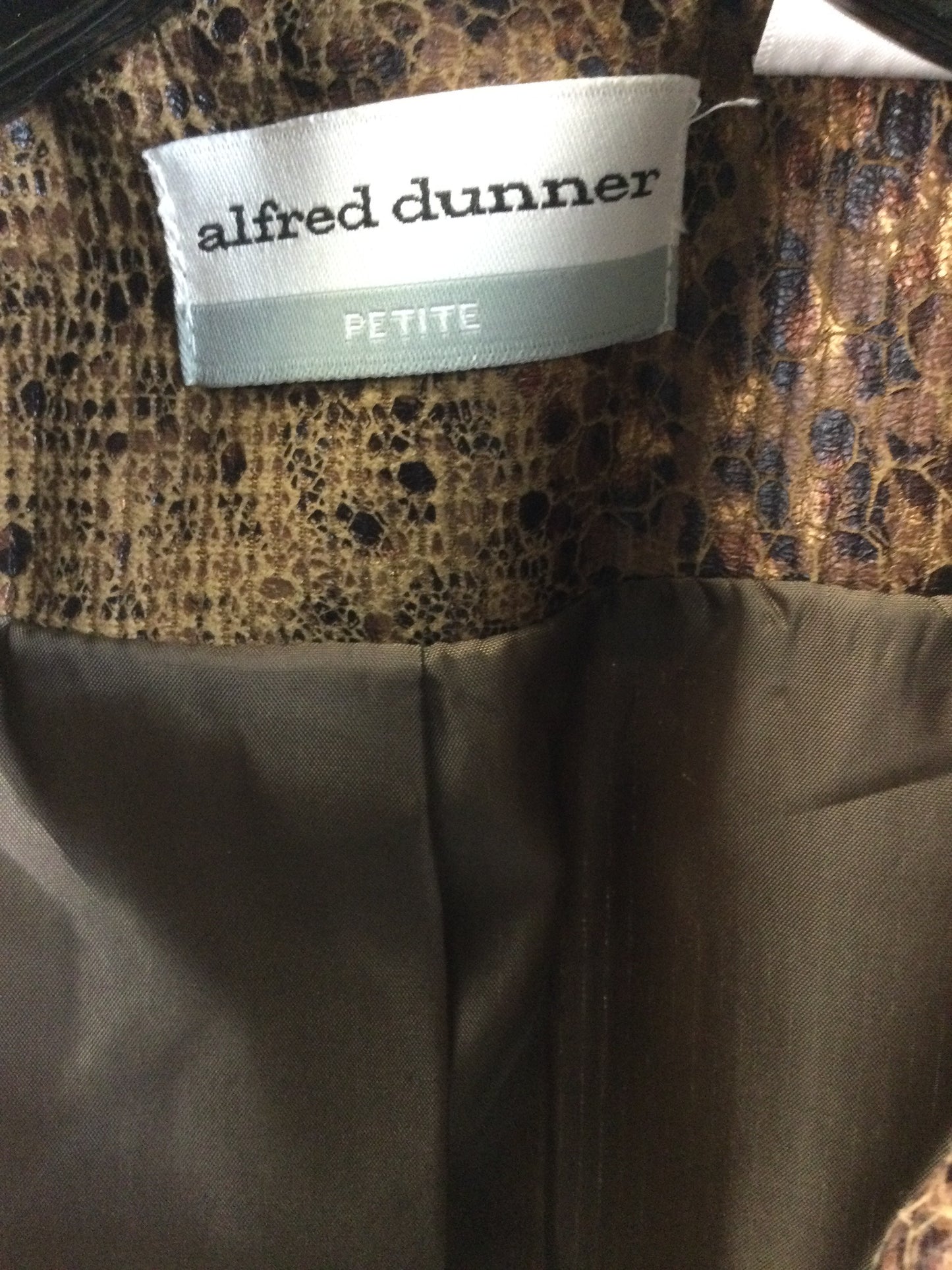 Alfred Dunner Women's Brown Jacket