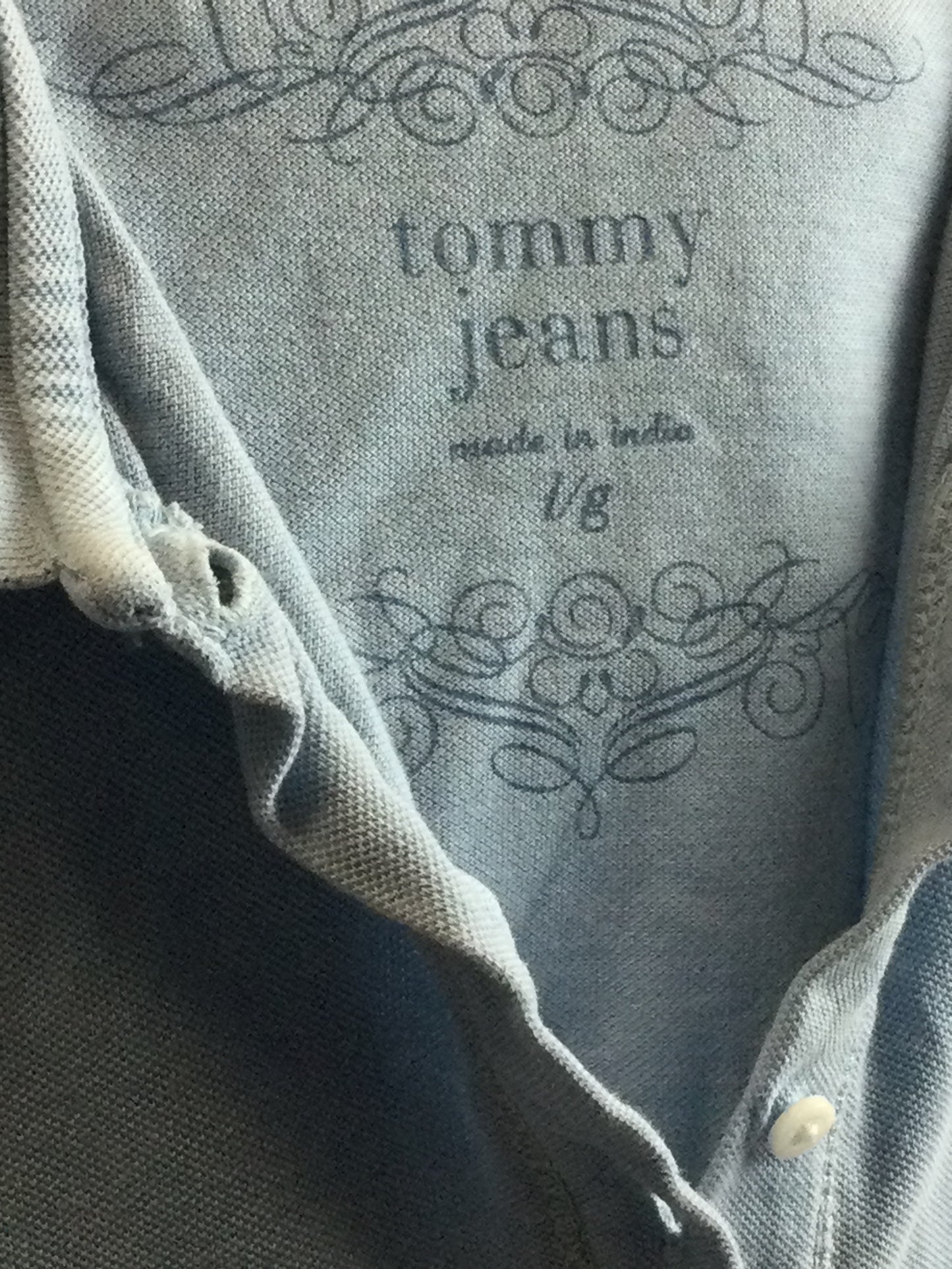 tommy jean button up shrit rlight pruplie