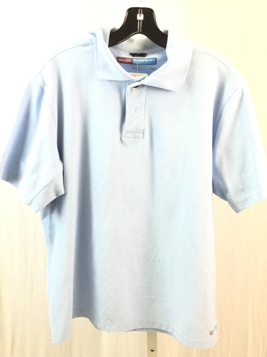 Men's  Wrangler blue polo shirt