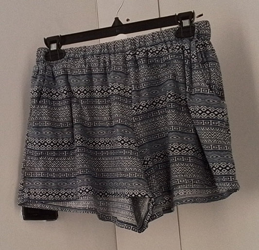 Raya Sun Blue Patterned Shorts