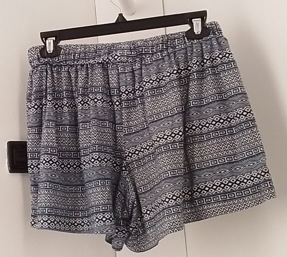 Raya Sun Blue Patterned Shorts