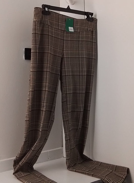 New Directions Plaid Stretch Waist Pants