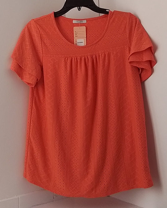 Avon Pink Short Sleeve Blouse