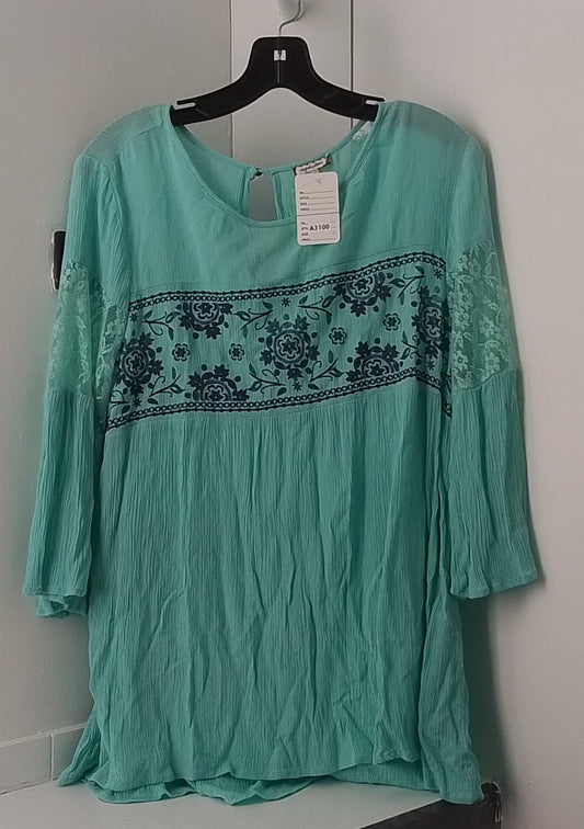 Eyeshadow Teal Blouse