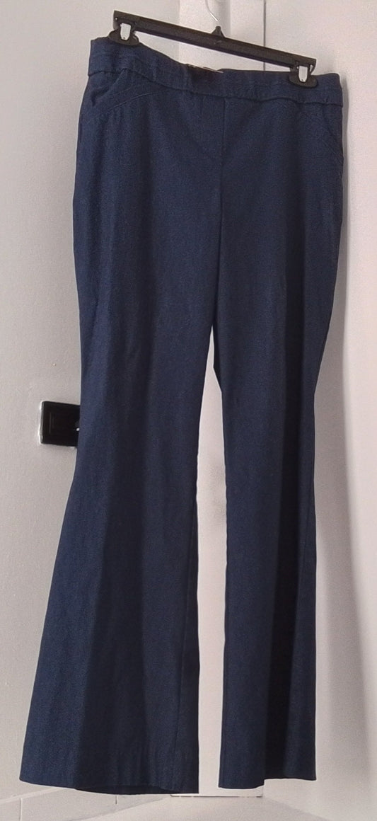 Kim Rogers Blue Stretch Waist Pants