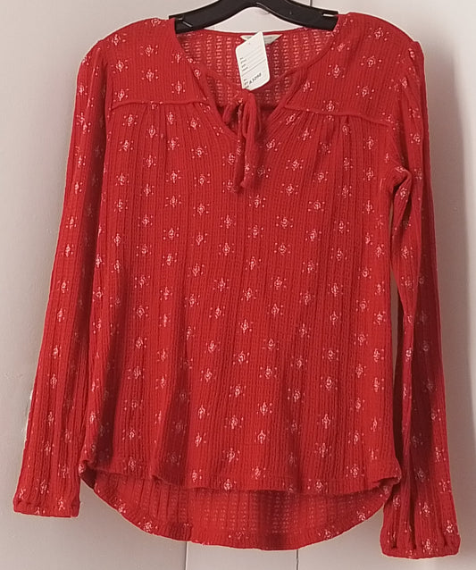 Lucky Brand Red Blouse