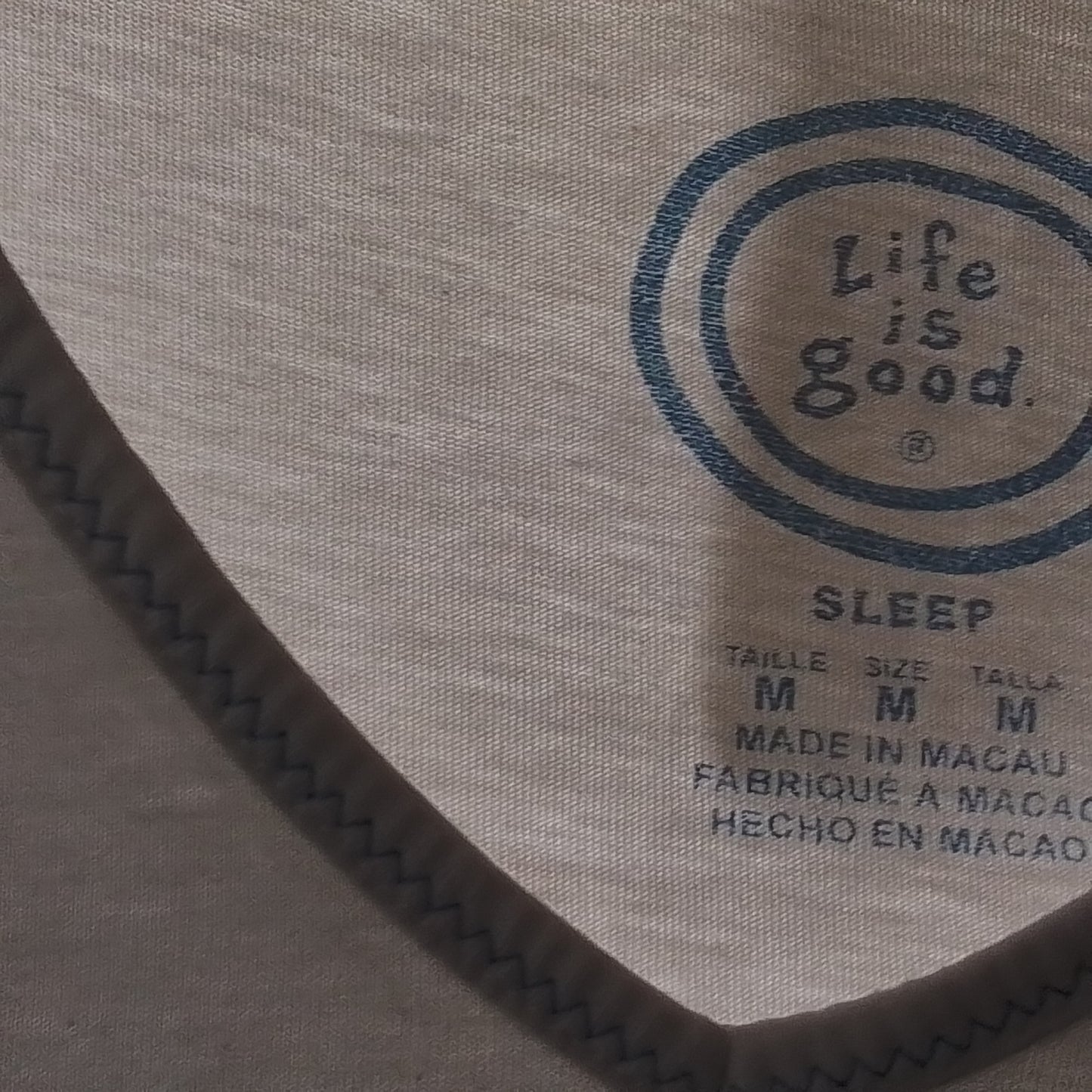 Life is Good White Sandal Graphic V-Neck T-Shirt