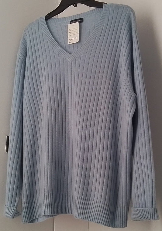 Lands' End Light Blue Sweater