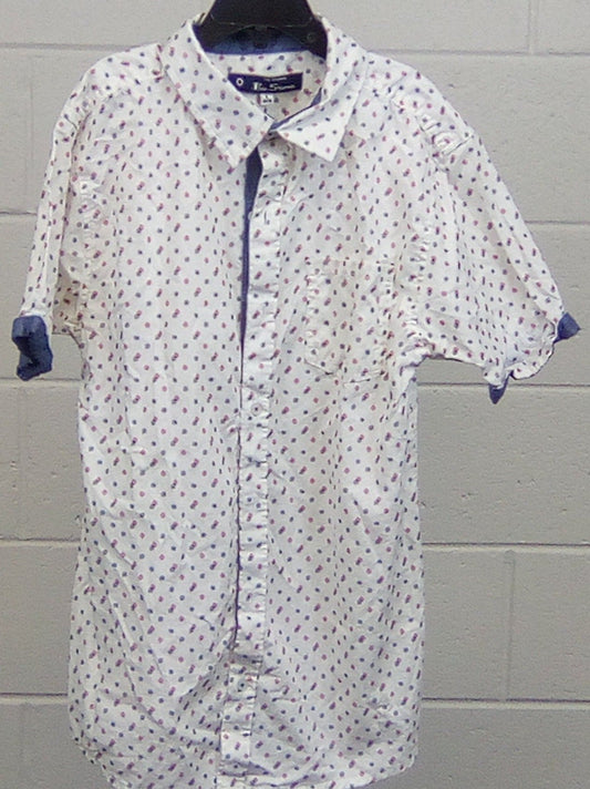 Ben Sherman White Polka Dotted Button up Shirt