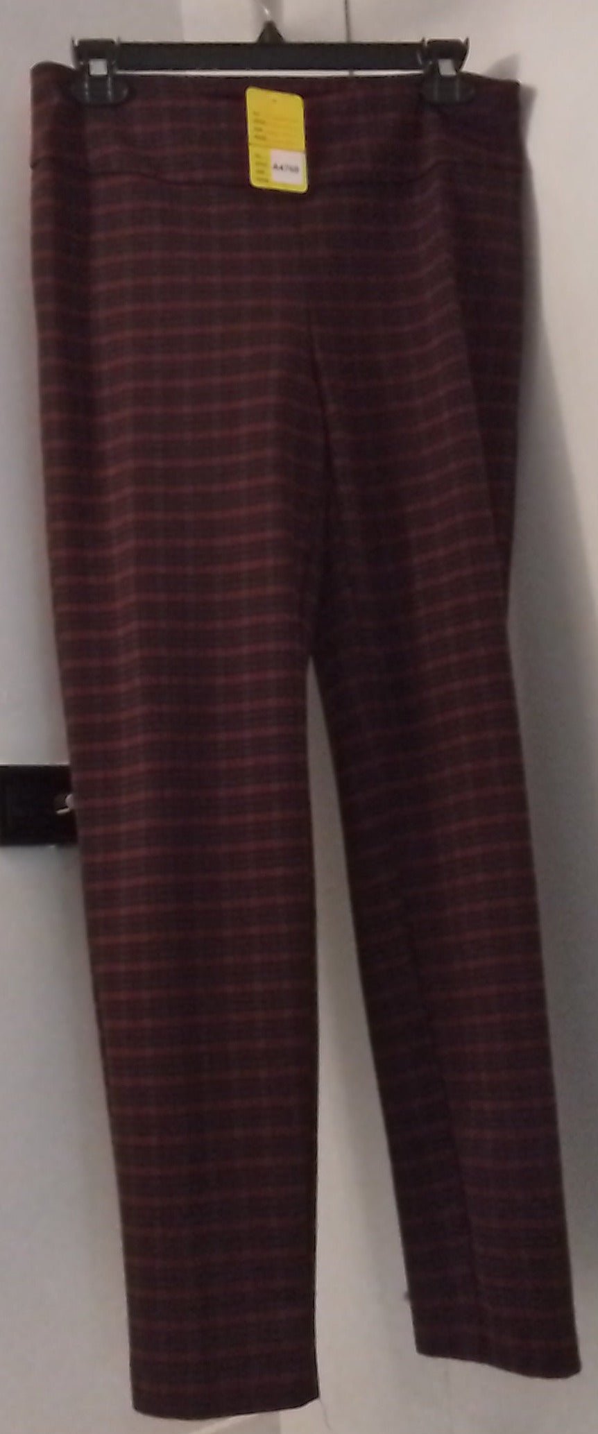 New Directions Women's Red Plaid Pants