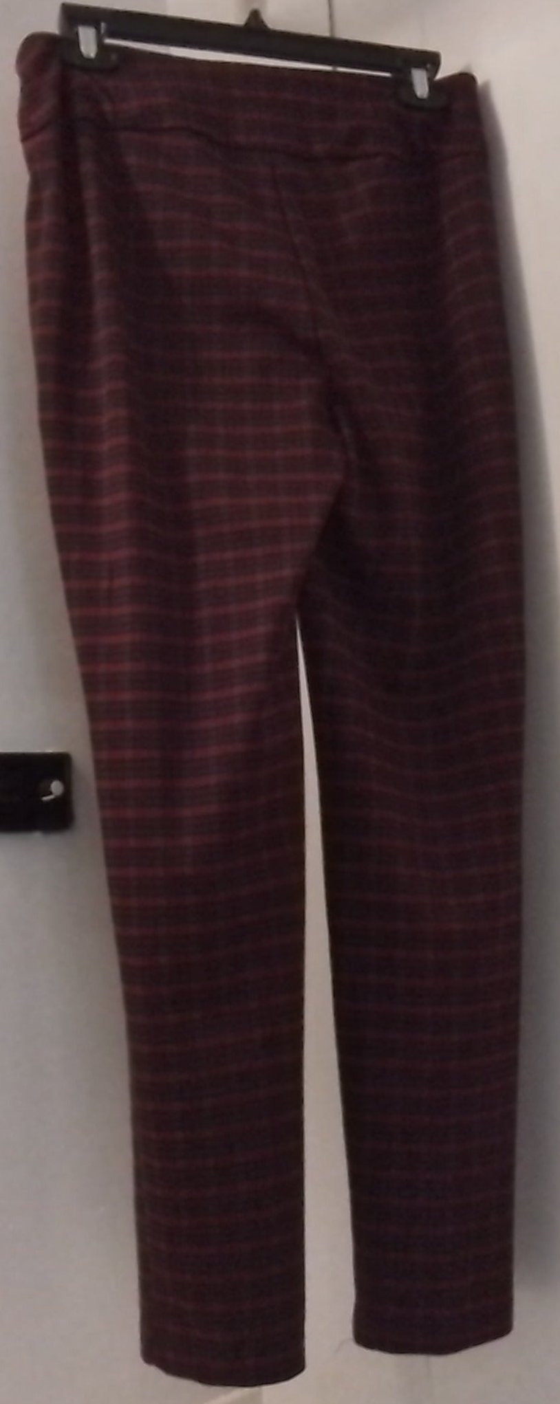 New Directions Women's Red Plaid Pants