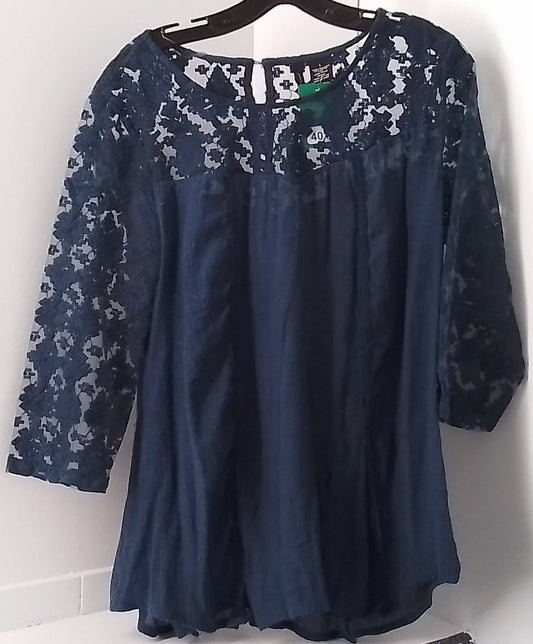 New Directions Women's Blue Blouse