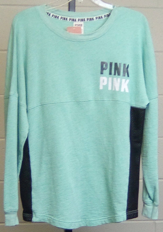 Victoria's Secret Women's Cyan Long Sleeve Shirt