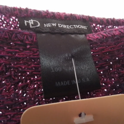 New Directions Pink and Black Sweater