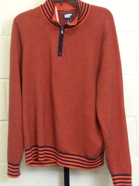 Lands' End Orange Long Sleeve Sweater