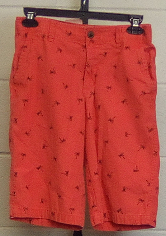 Arizona Jeans Red Palm Tree Patterned Shorts