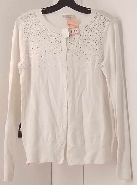 Loft White Button Up Long Sleeve Shirt