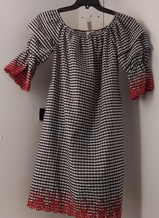 Kaktus Monochrome Plaid Dress