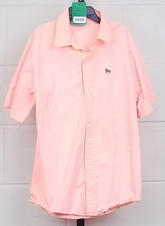 Old Navy Pink Short Sleeve Button Up