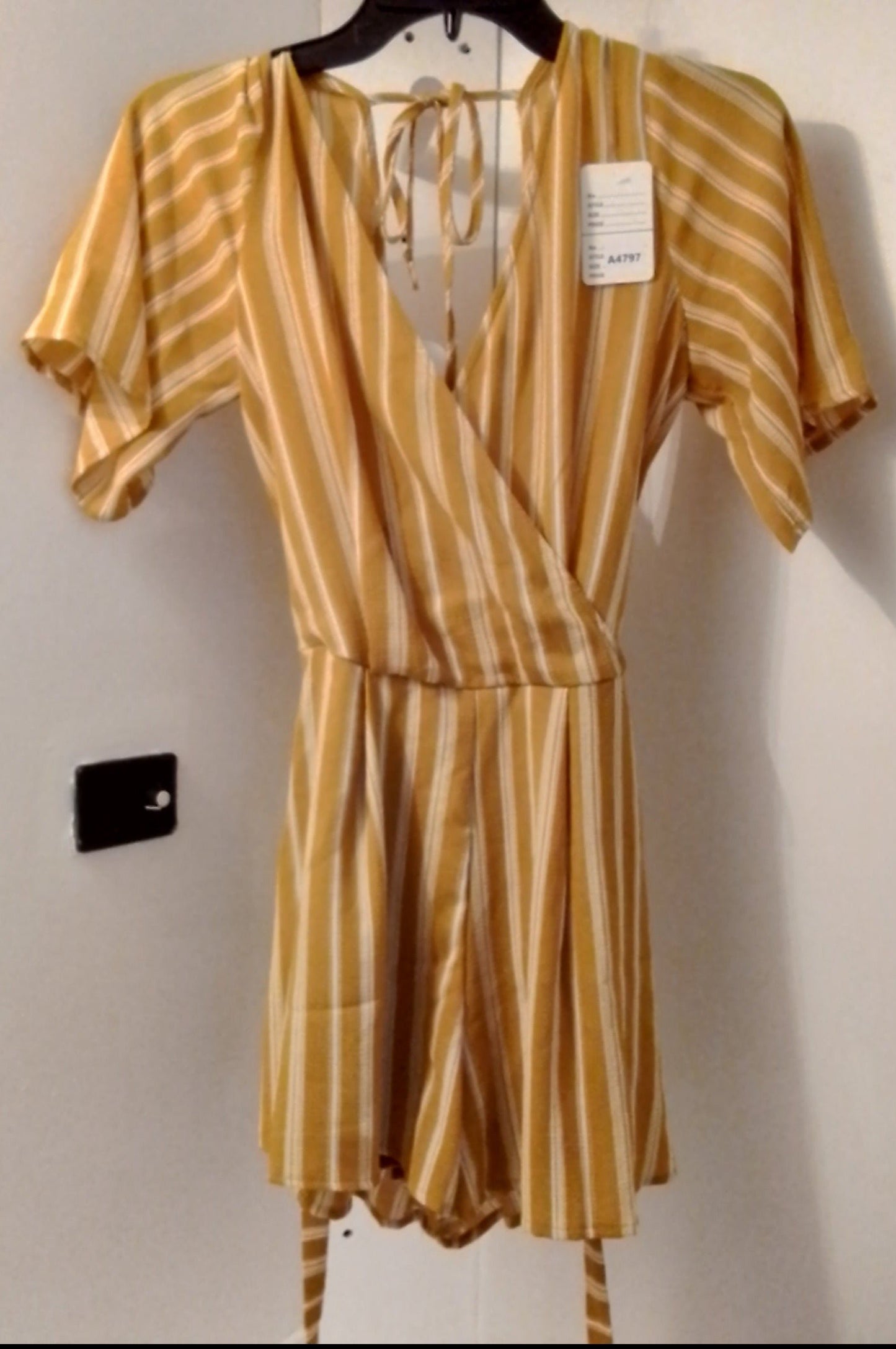 Altar'd State Women's Yellow Striped Dress