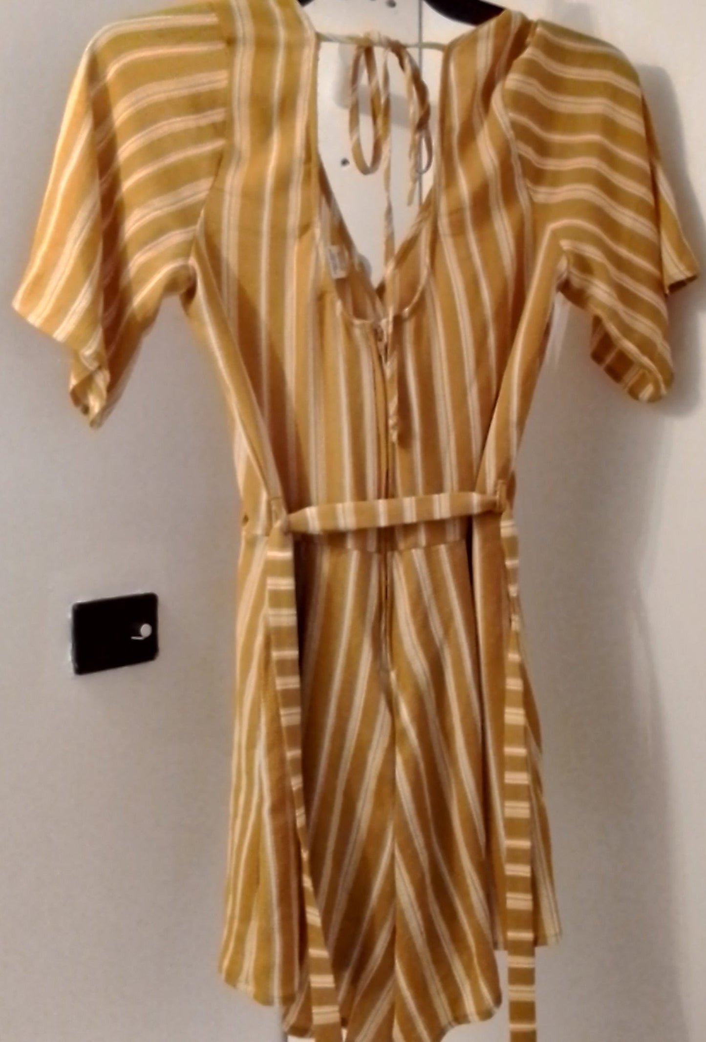 Altar'd State Women's Yellow Striped Dress