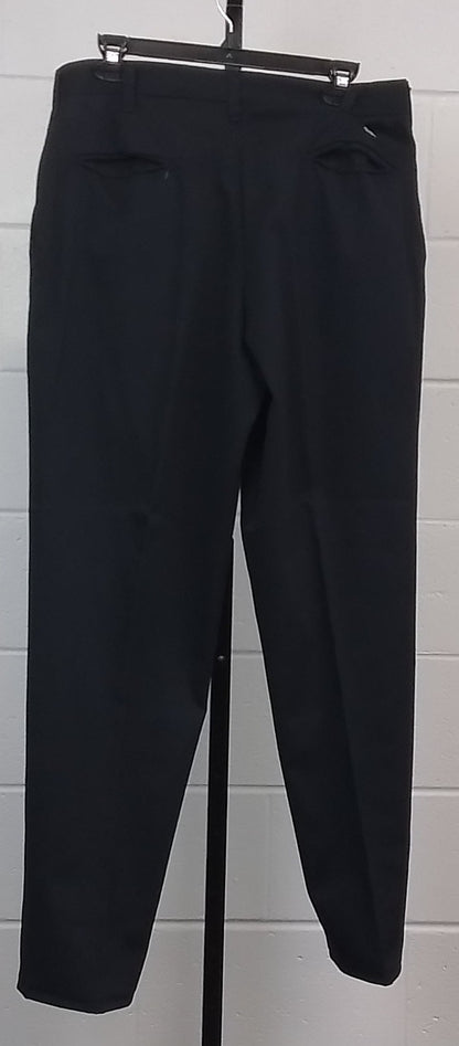 Cintas Men's Black Pleated Pants