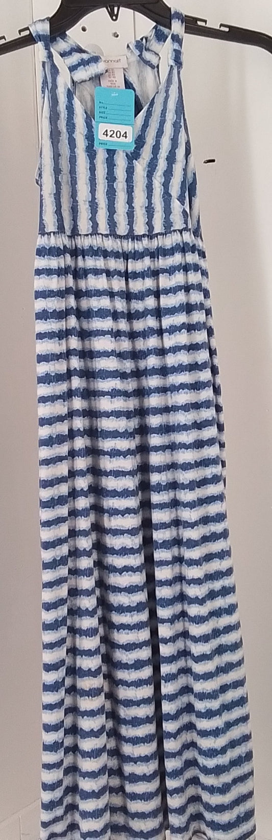 Savannah Girls' Blue Striped Dress