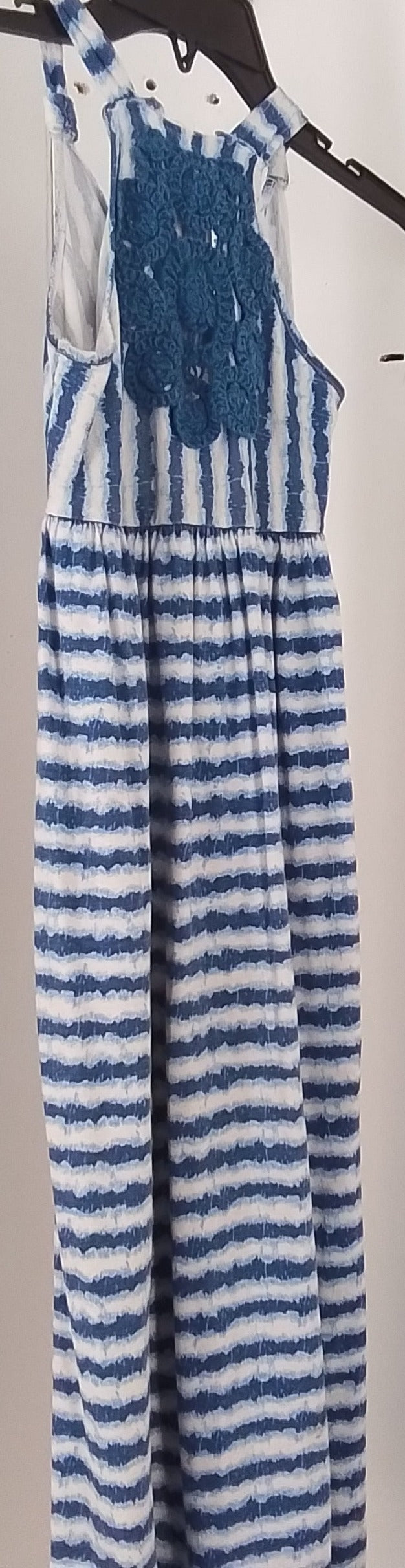 Savannah Girls' Blue Striped Dress