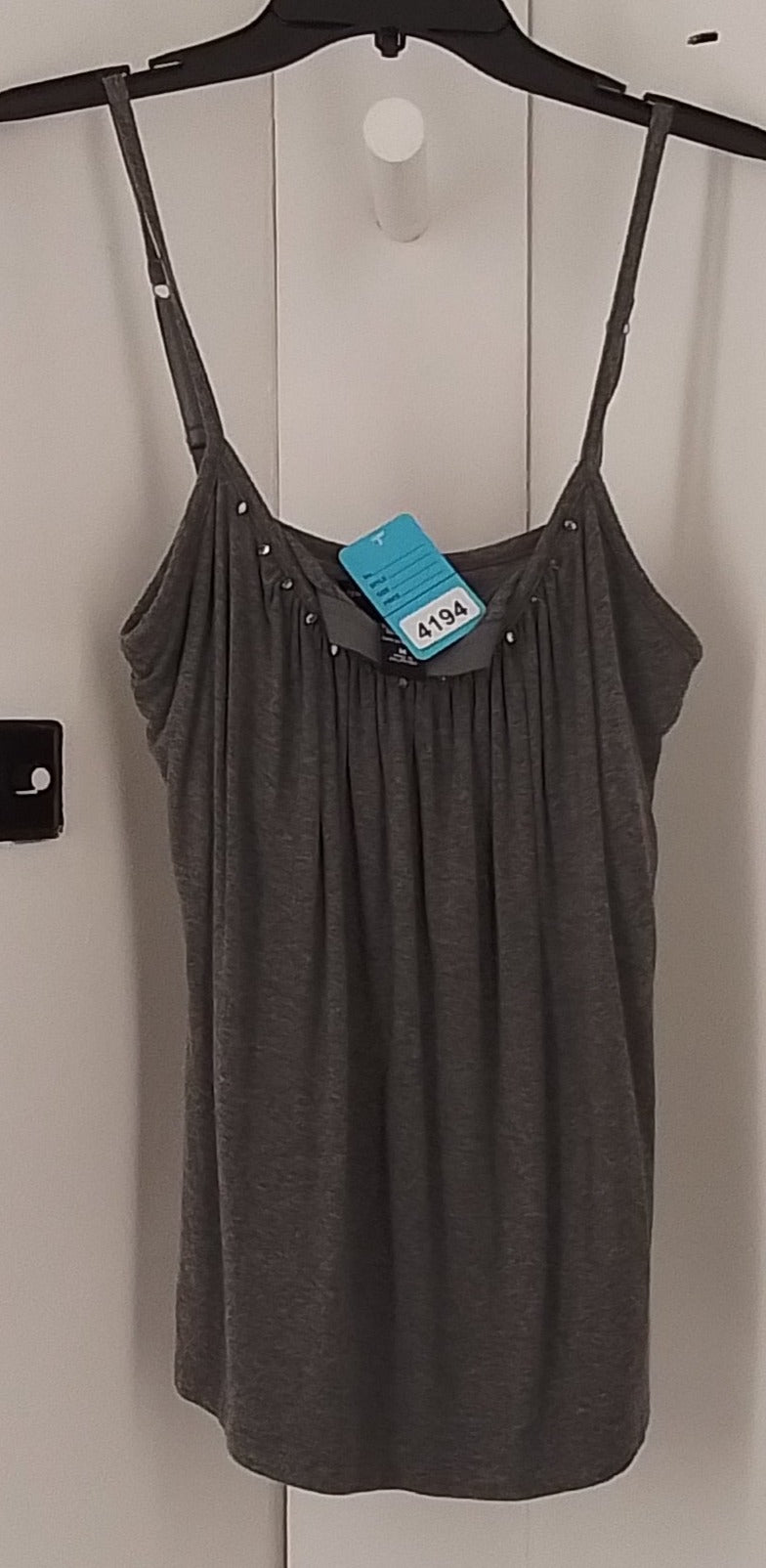 New York & Company Women's Grey Tank Top