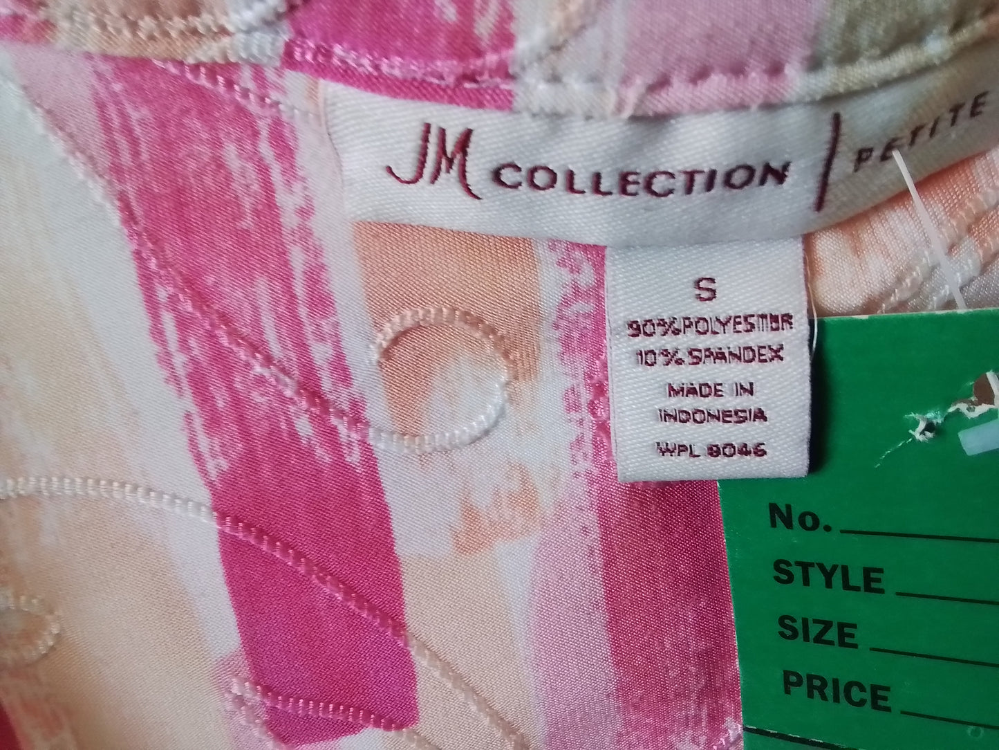 JM Collection Women's Pink Top