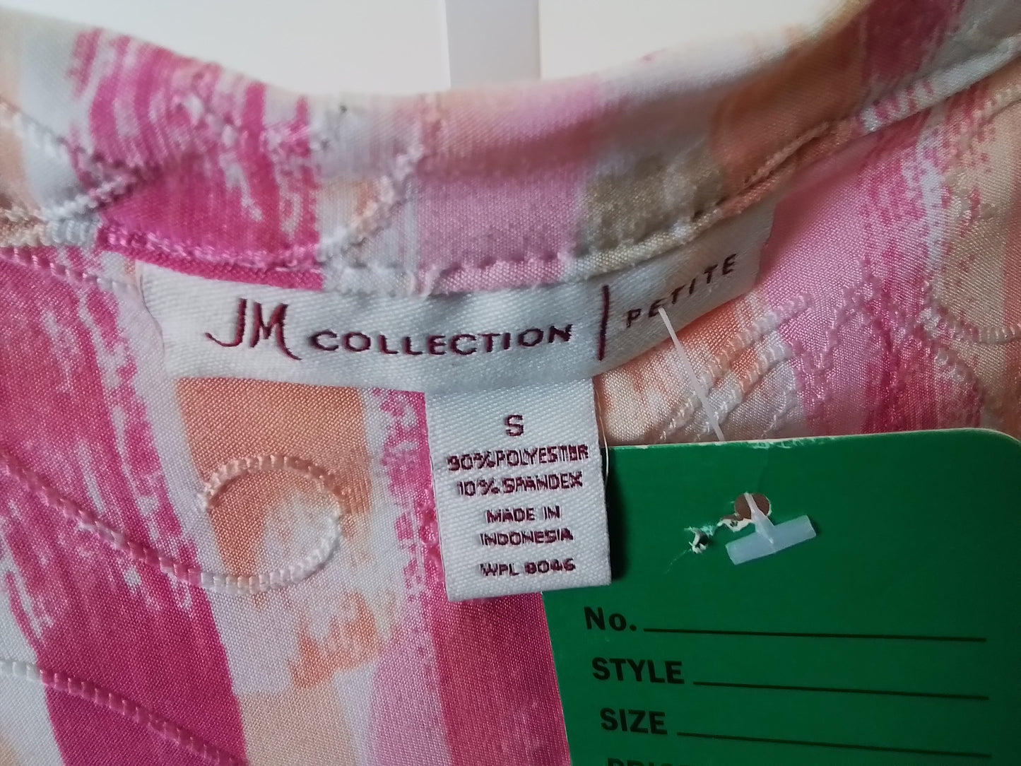 JM Collection Women's Pink Top