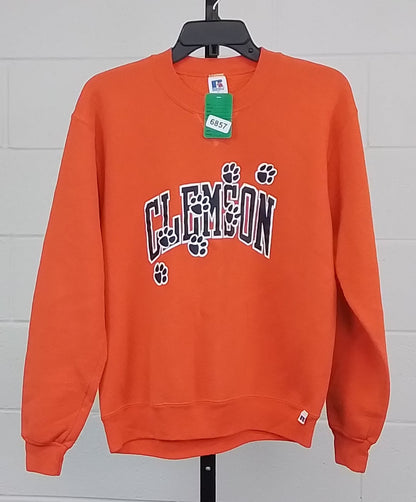 Russell Athletic Orange Clemson Sweater