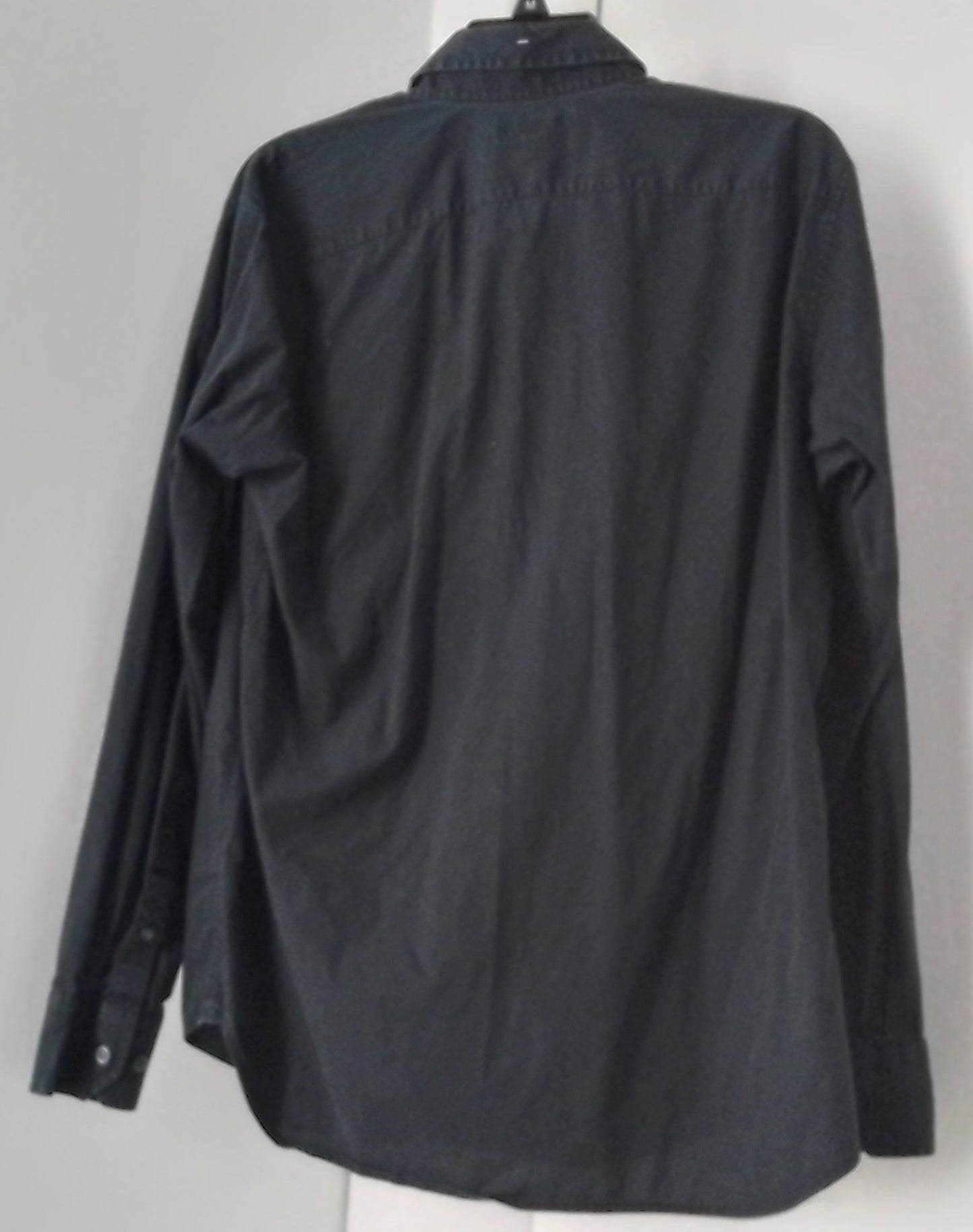 Banana Republic Black Long-Sleeve Button-Up Shirt