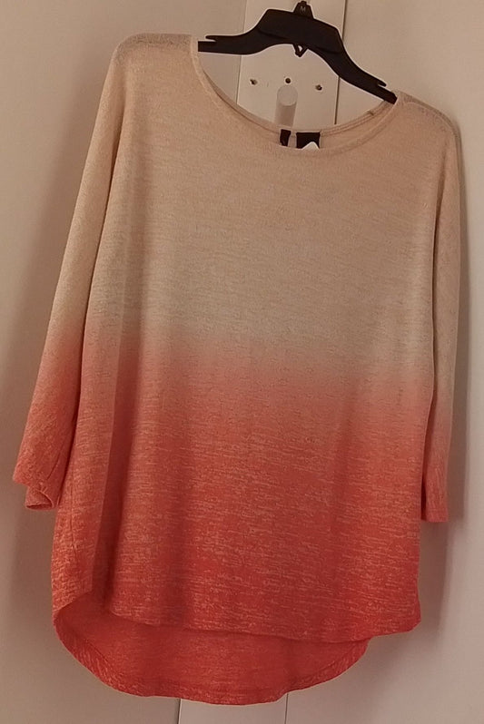 New Directions Women's Salmon Gradient Shirt