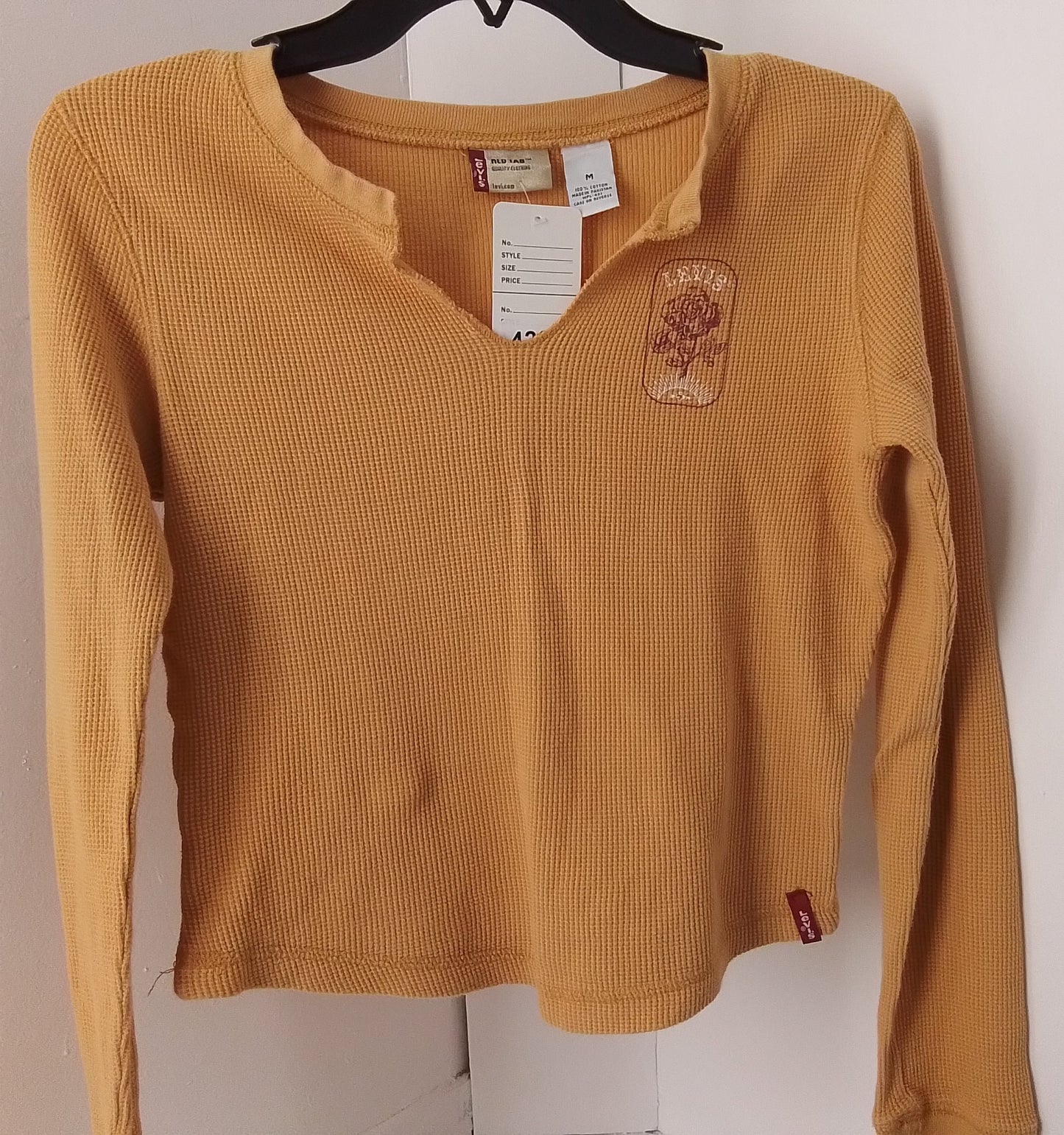 Levi's Orange Long Sleeve Shirt