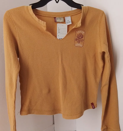 Levi's Orange Long Sleeve Shirt